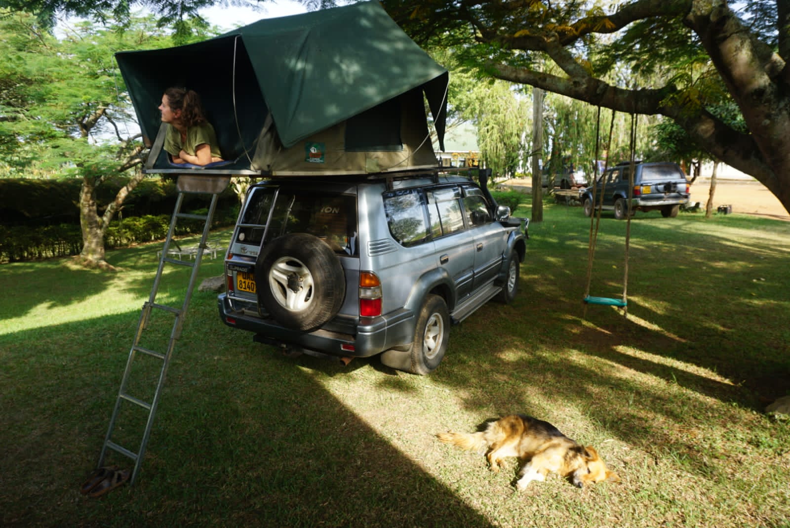 4x4 car rental Uganda with a rooftop tent