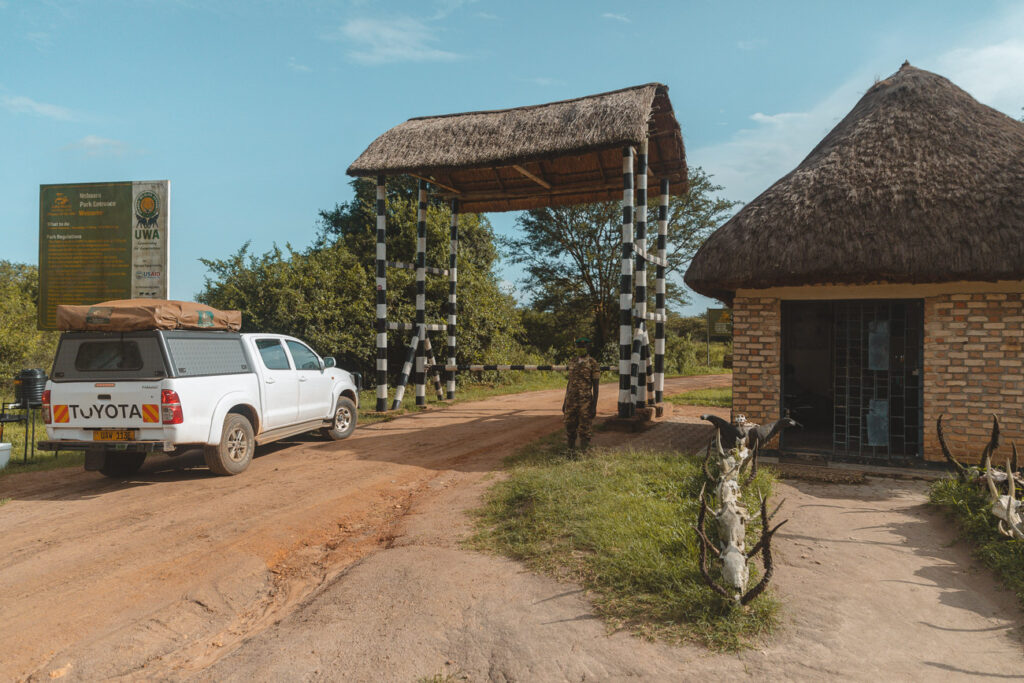 Lake Mburo National park Sanga entrance gate